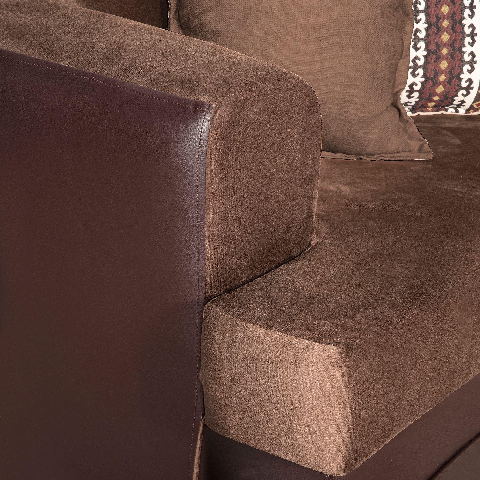 Sofa 2c Mori  Felpa chocolate  180 x 95 x 98-2