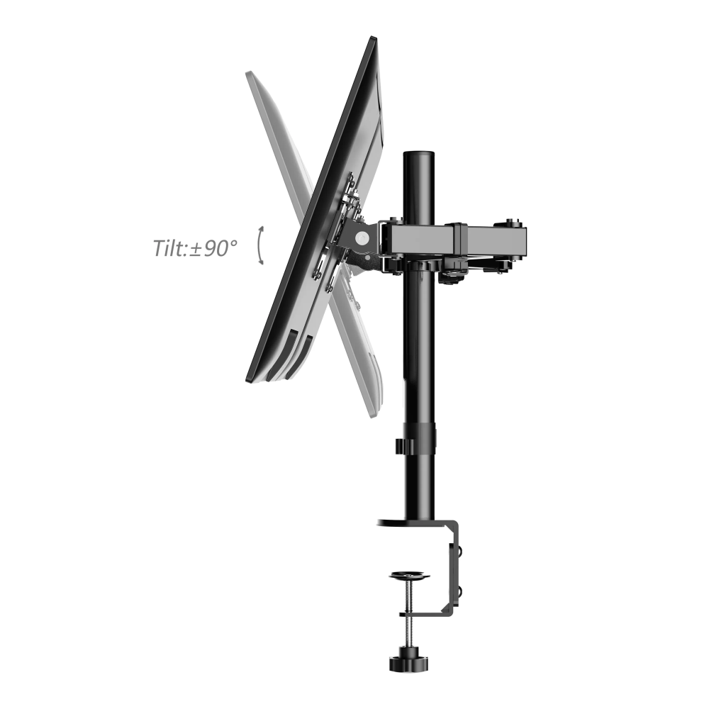 Soporte Doble 2 brazos para Monitor, ajustable base escritorio, 13″ – 32″-6