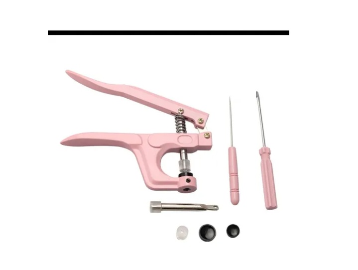 Pinza Remachadora Para Broches Plasticos Snap + 100 Broches-4