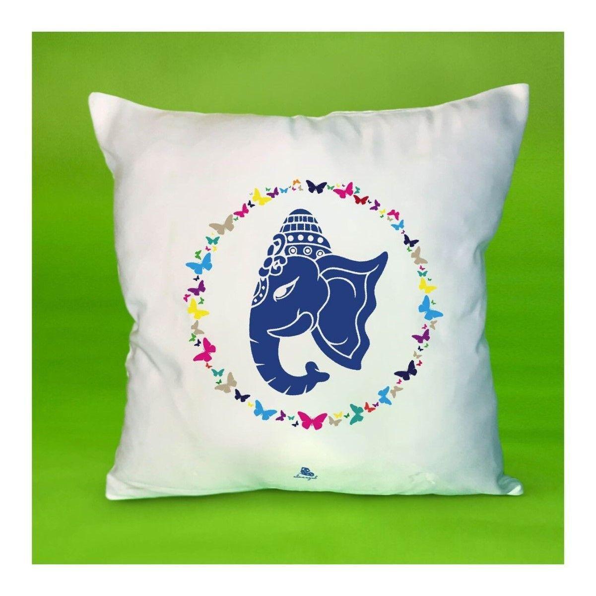 Cojín con relleno, con imagen de Ganesha-1