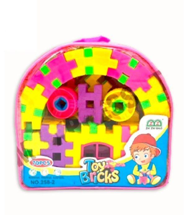 Mochila Bloques Legos De Plastico Didáctico-0