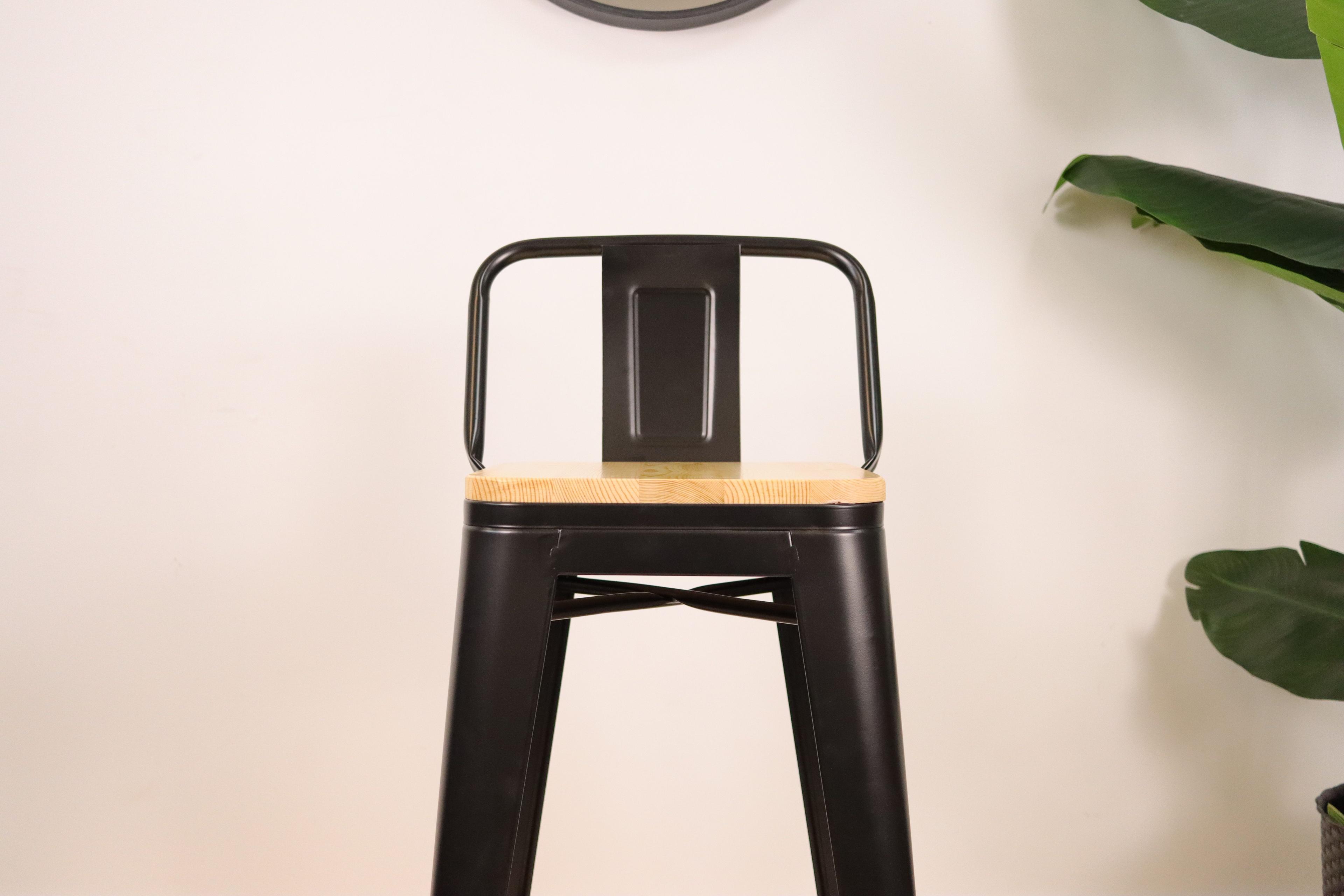 Taburete Tolix Oak Negro-6