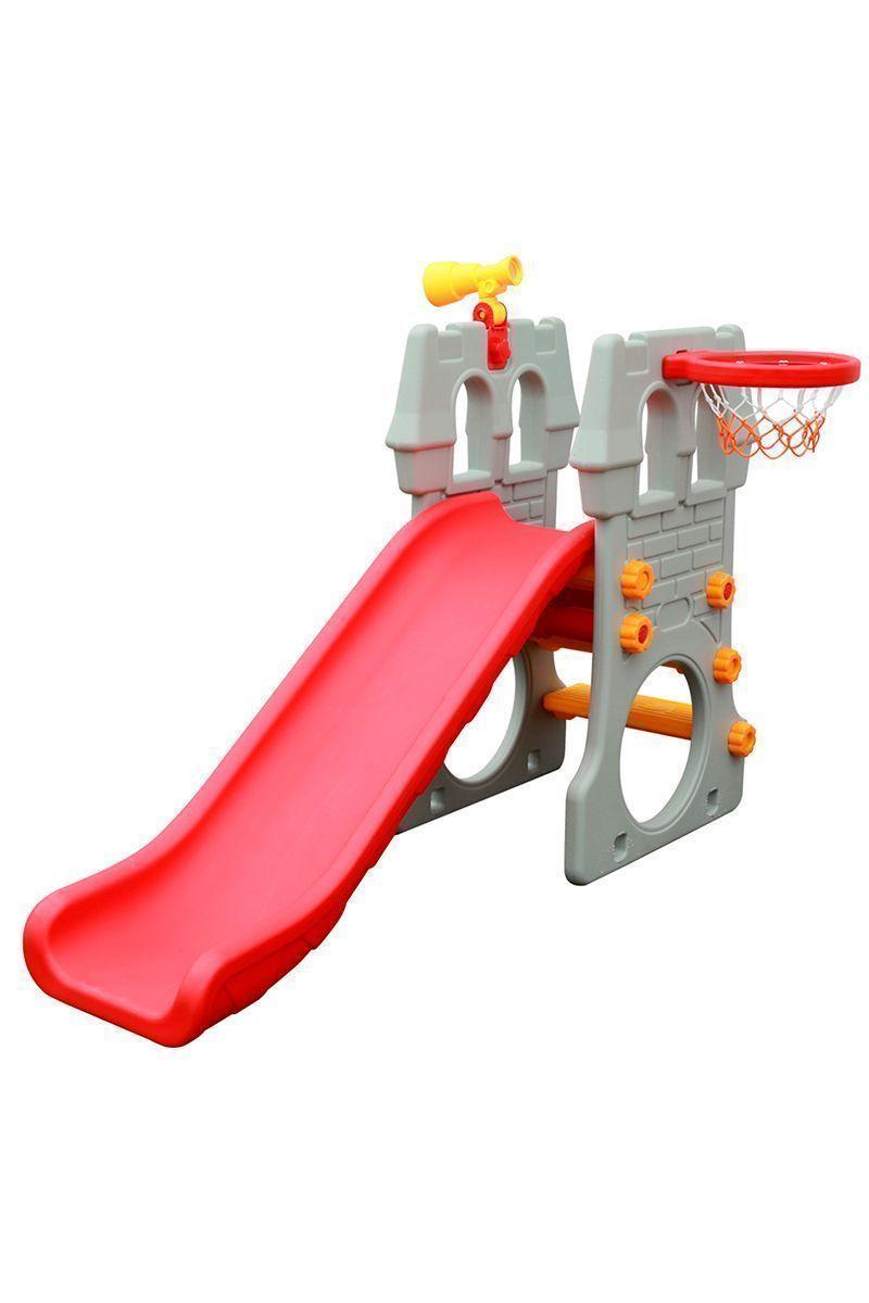 Castillo Resbalín Infantil Gris-0