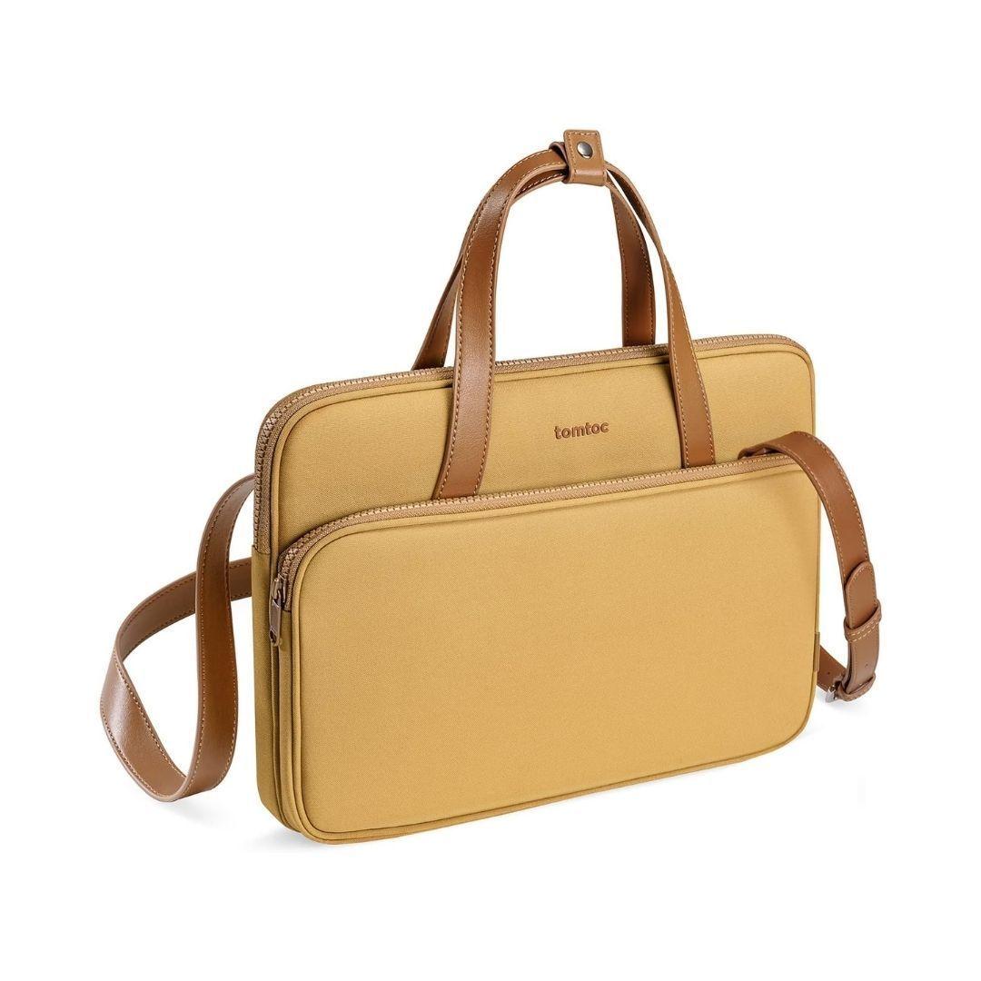 Tomtoc Bolso de Hombro Premium H22 para Macbook Pro de 14" - Naranja-0
