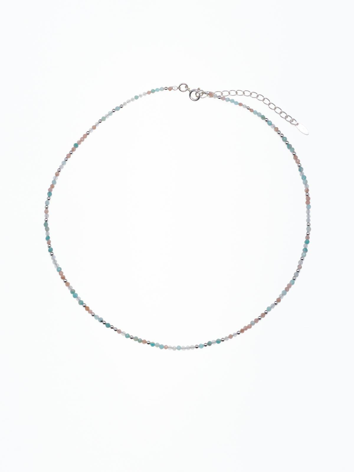 Choker 3 piedras diferentes 2 mm de grosor -0
