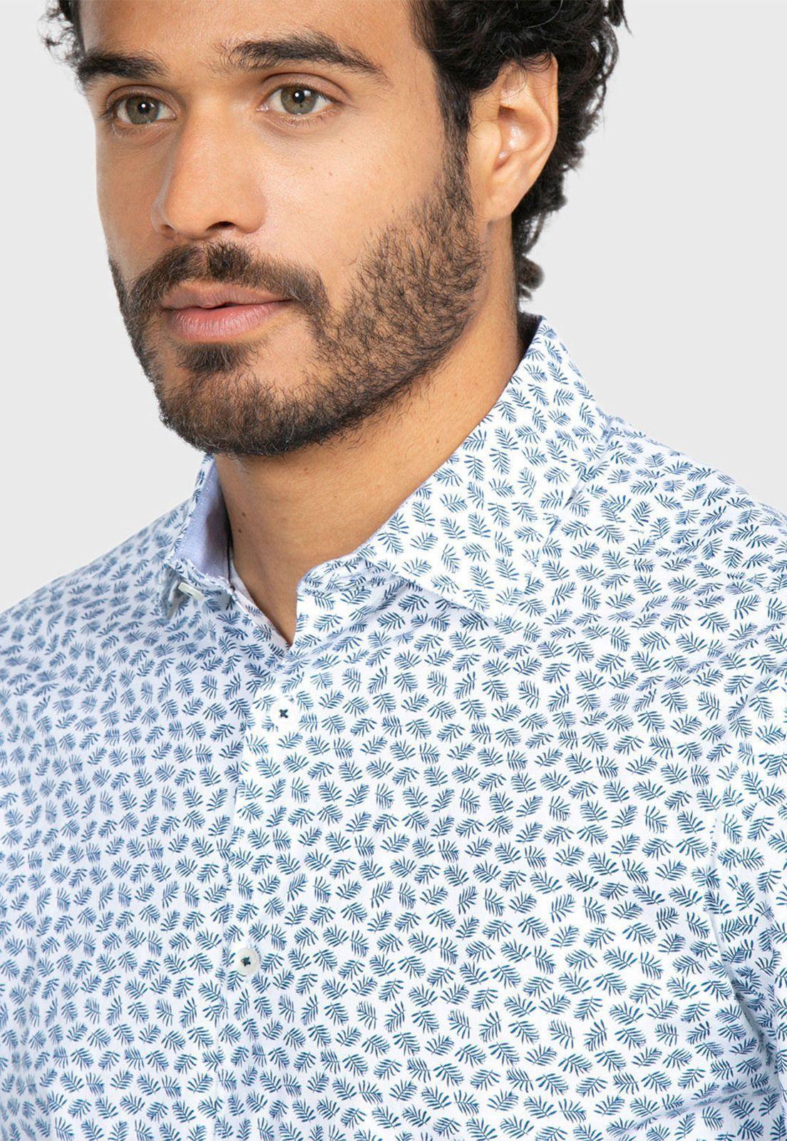 Camisa Arrow Manga Larga Floreada-2