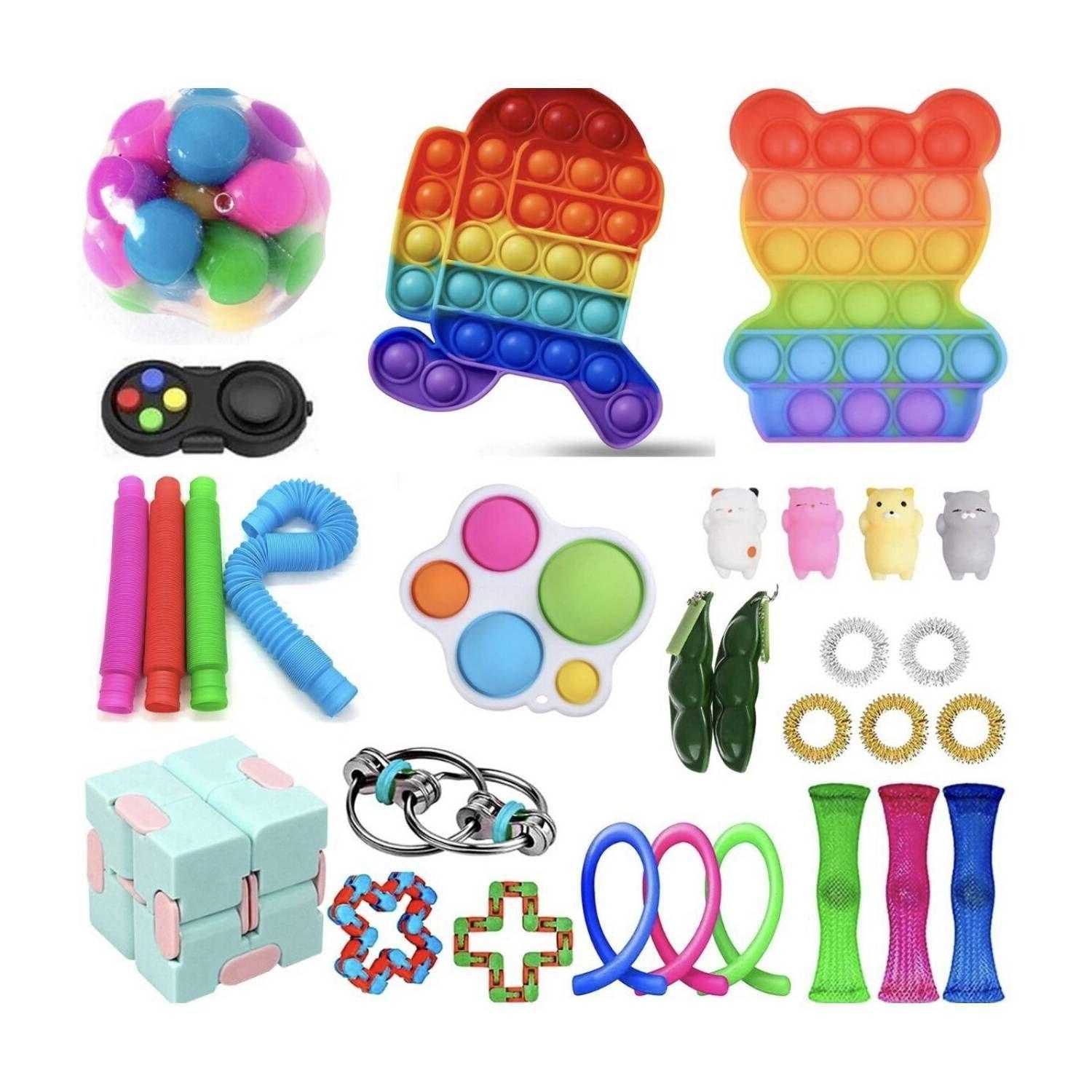  Set 26 Piezas Fidget Cube Juguete Sensorial Anti Estres-0