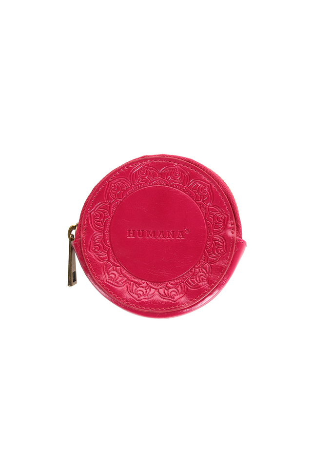 Billetera Monedero Fucsia Folk Fire Mandala Humana-0