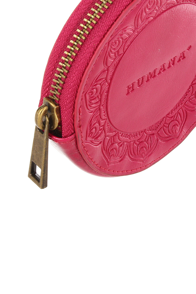Billetera Monedero Fucsia Folk Fire Mandala Humana-2