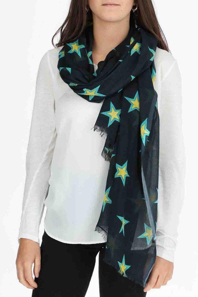 Pañuelo Estampado Stars Azul ID-1