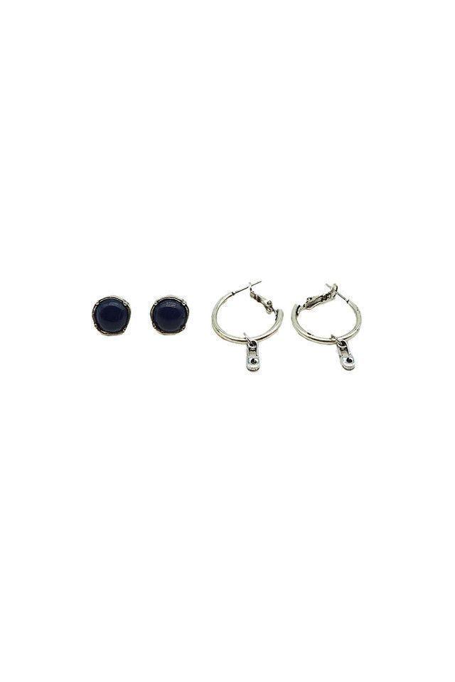 Set De Aros Plateados Beach Comber Clip Humana-0
