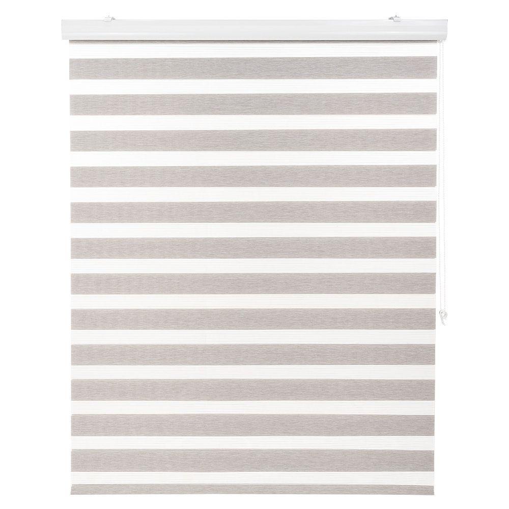 Cortina Duo Con Cenefa Premium 220X240Cm Color Gris Plata-2