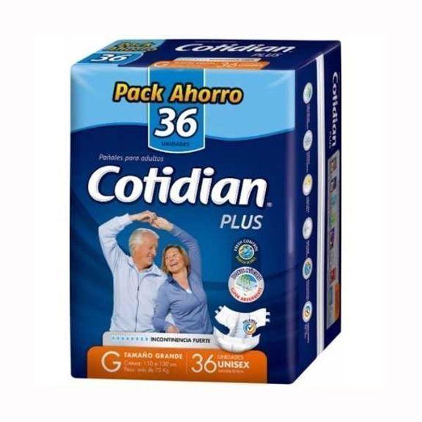Pañales Cotidian Plus Talla G 36 Unidades-0