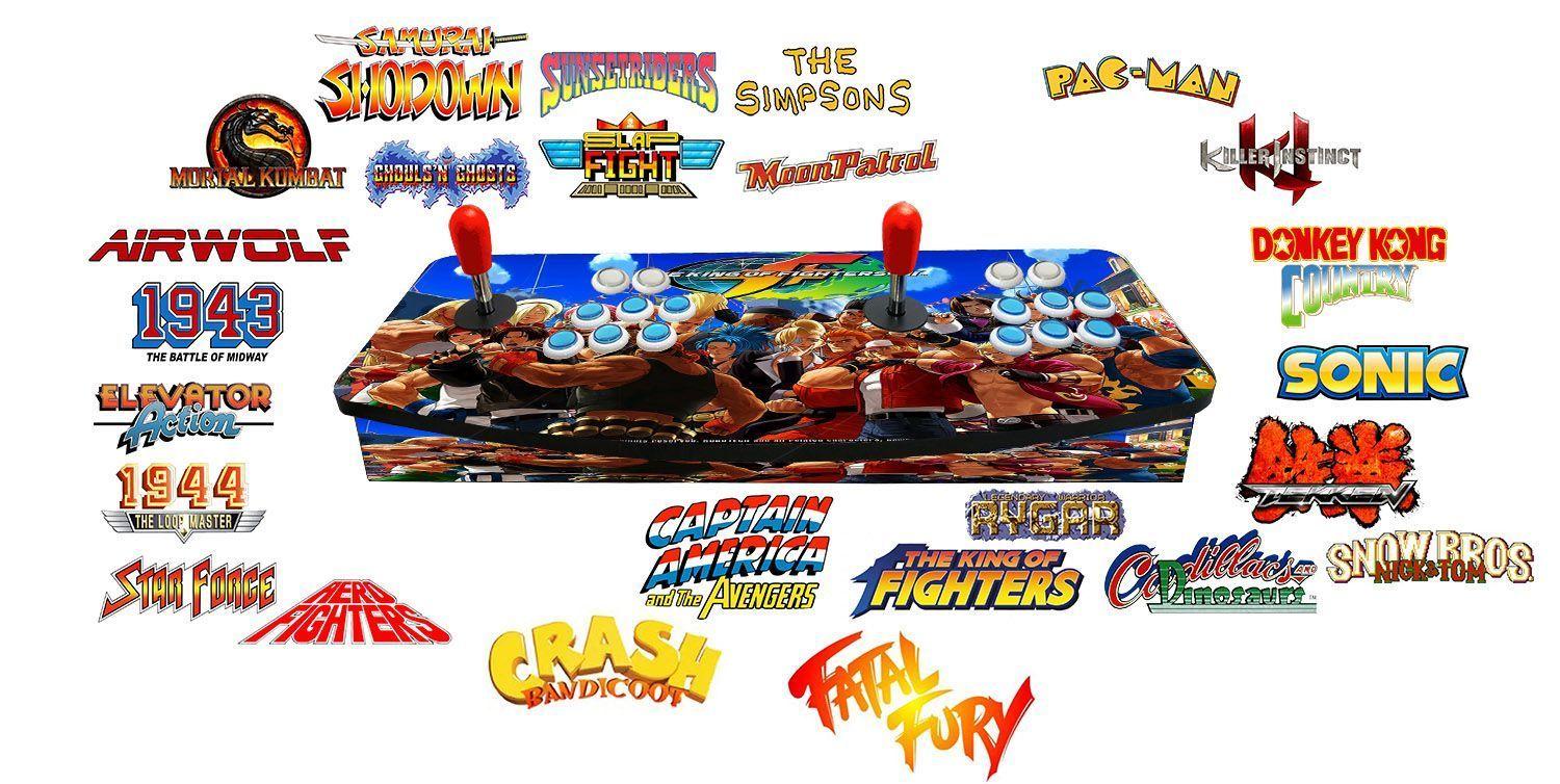 Joytick Consola Arcade Conexion Hdmi 9000 Games (Modelo Kof-Blue)-1