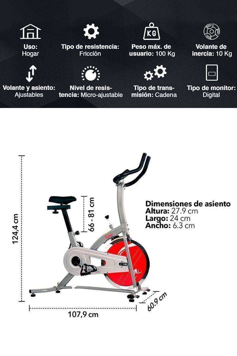 Bicicleta Spinning SF-B1203 Volante Inercia 10 Kg-2