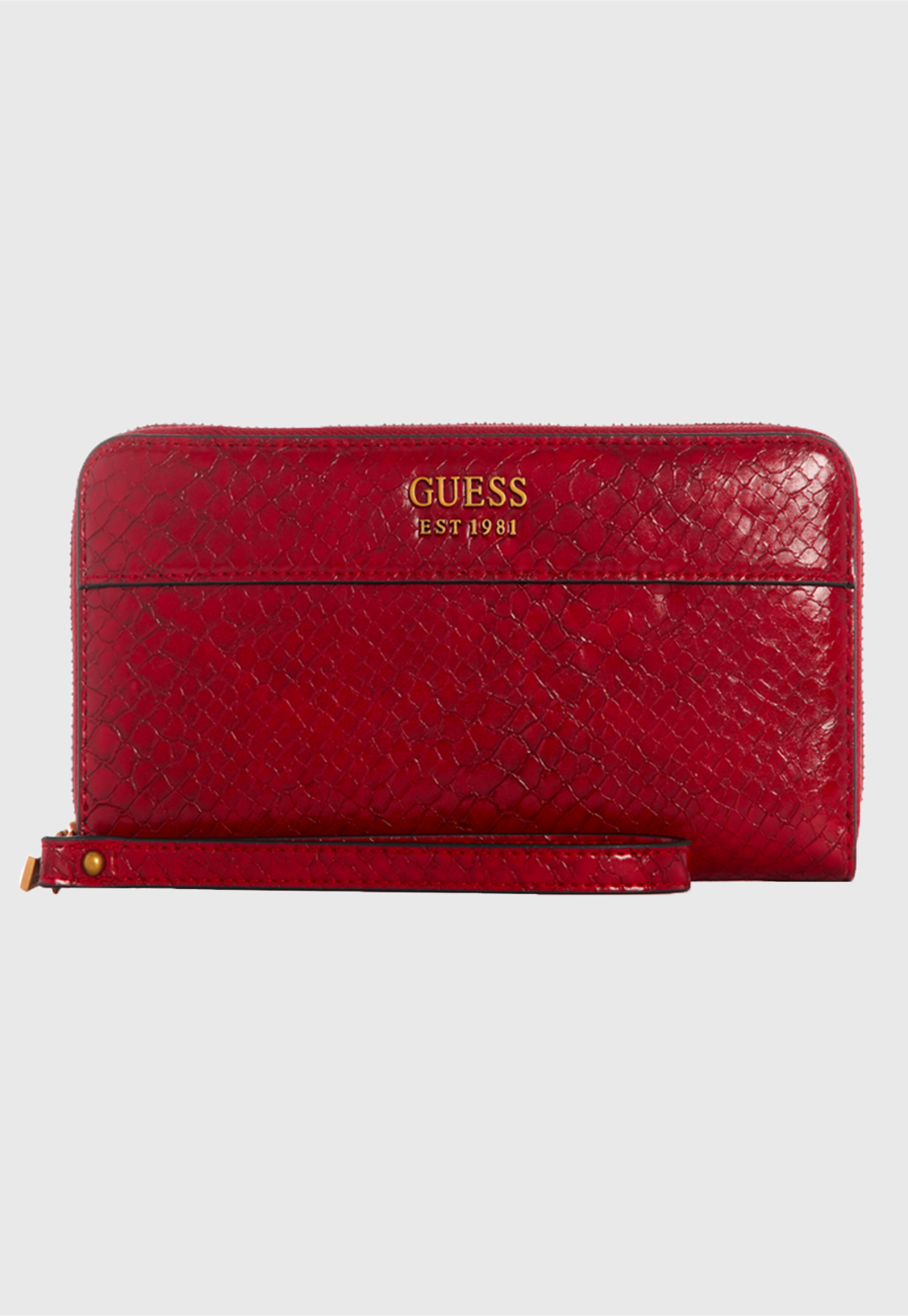 Billetera Katey Slg Large Zip Around Rojo Guess-0