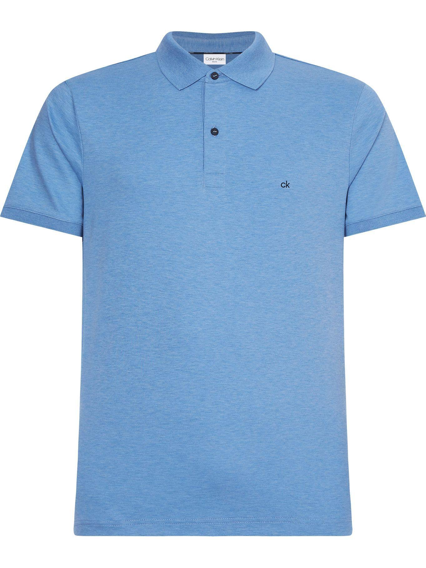 Polo Liquid Touch Slim Azul Calvin Klein Hombre-0