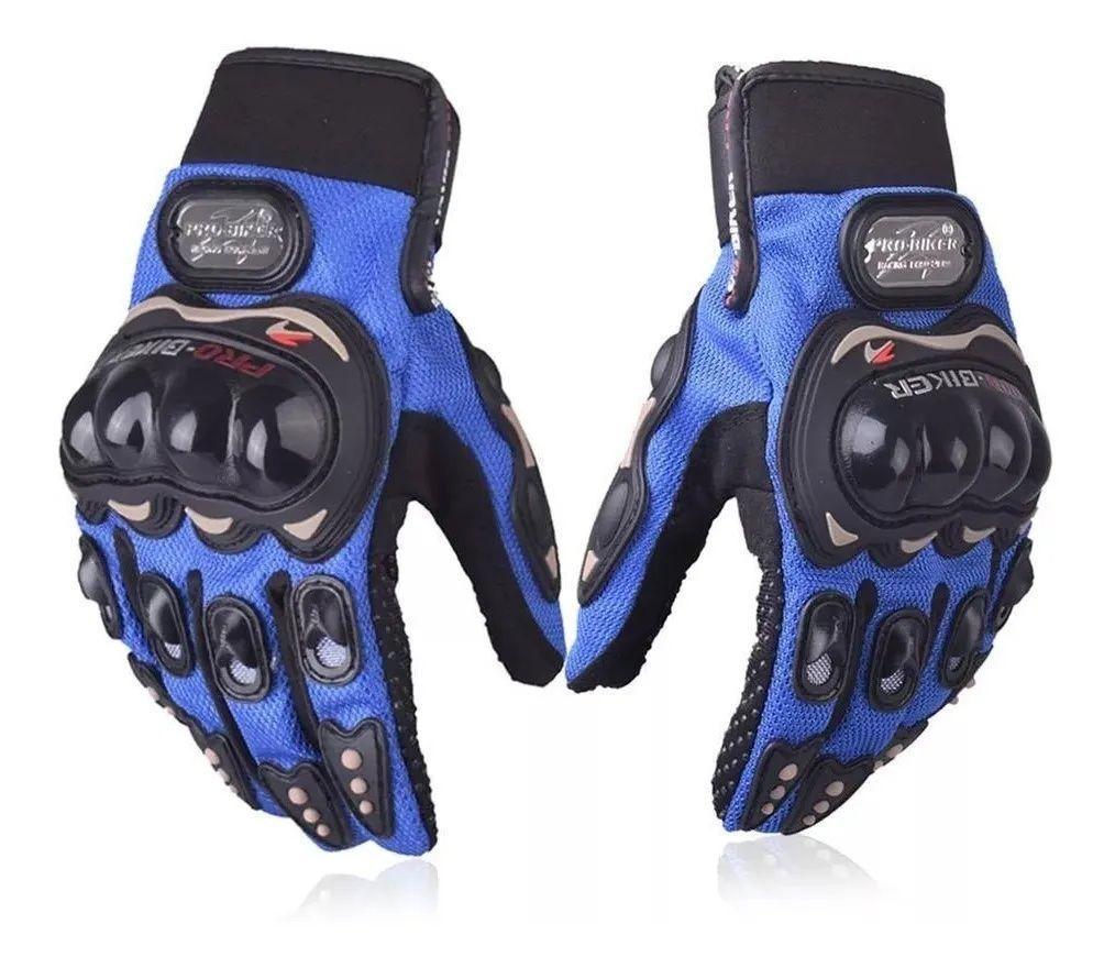 Guantes Para Moto O Bici Gran Protección Probiker (L) (AZUL)-0
