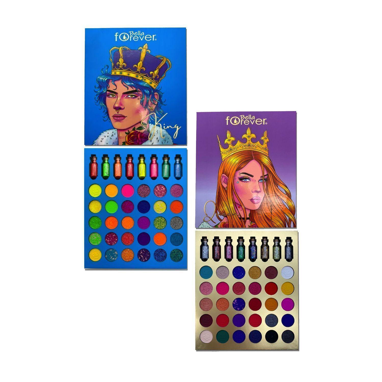 Pack 2 Paletas De Sombras “King” + “Queen” Bella Forever-0