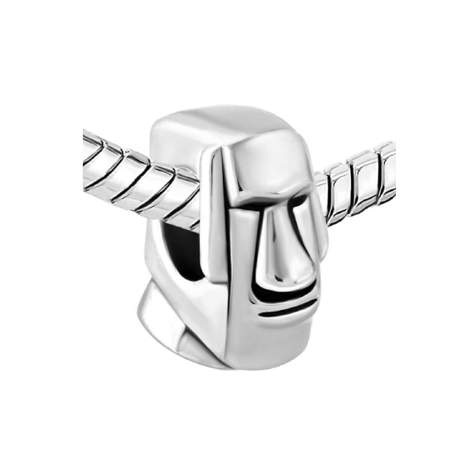 Charm Moai Isla de Pascua en Plata Fina 925-2