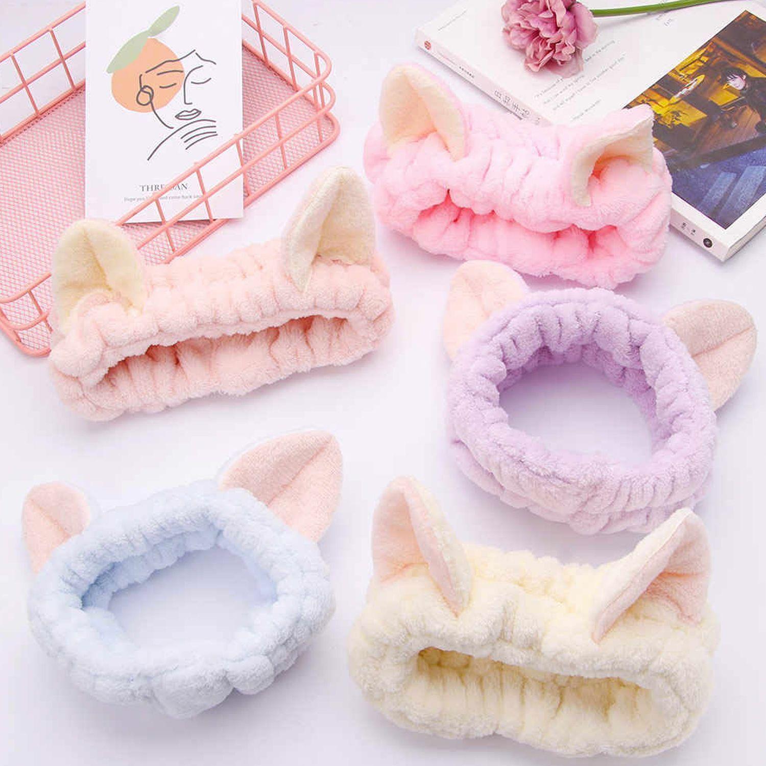 Set de 5 Cintillos Spa y Maquillaje Orejitas de Gato-3