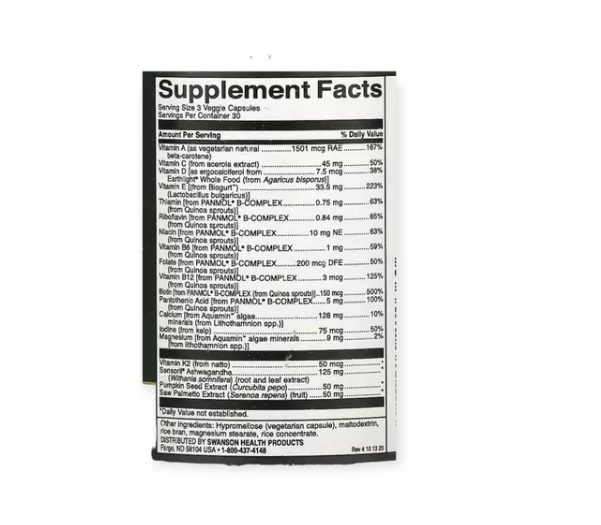 Multivitaminico Real Food Multi Men´s Daily - Swanson-1