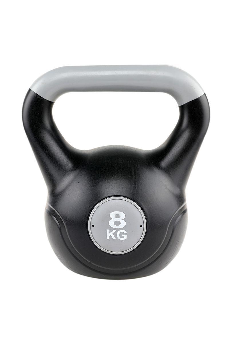 Kettlebell Pesa Rusa Cemento Color 8 Kg Negro-0