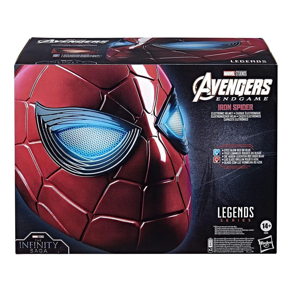 IRON SPIDER MAN - CASCO ELECTRONICO - AVENGERS - LUCES - HASBRO-0