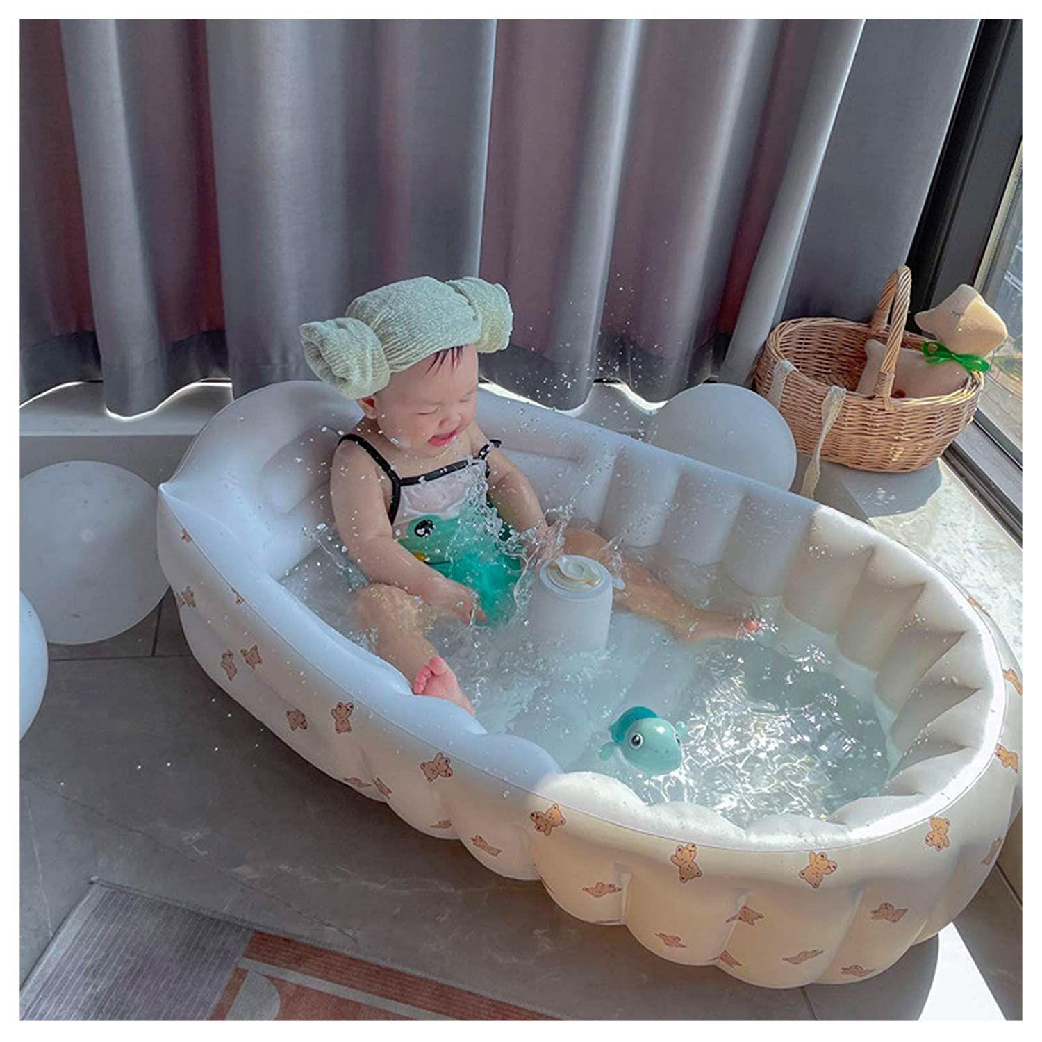 Bañera Inflable Para Bebé Diseño Piscina-4