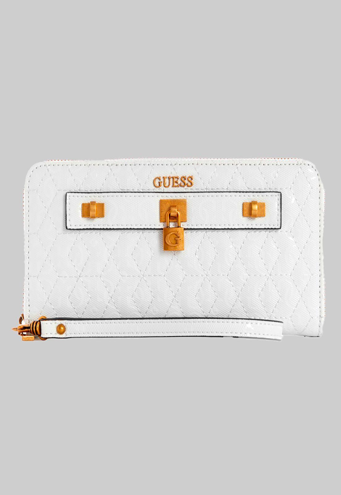 Billetera Isidora Large Around Whi Blanco Guess-0
