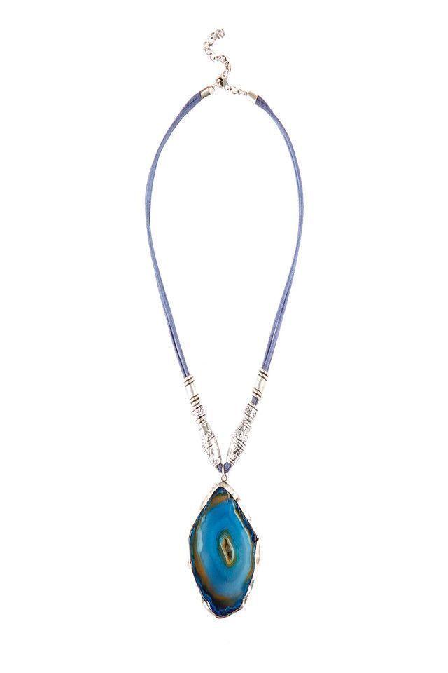 Collar Blue Stone Humana-0