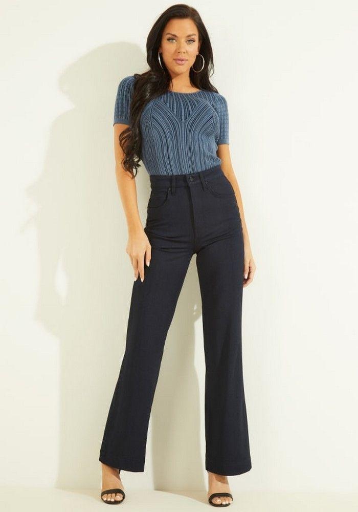 Jeans Guess Bee Palazzo Pant Beue Azul-3