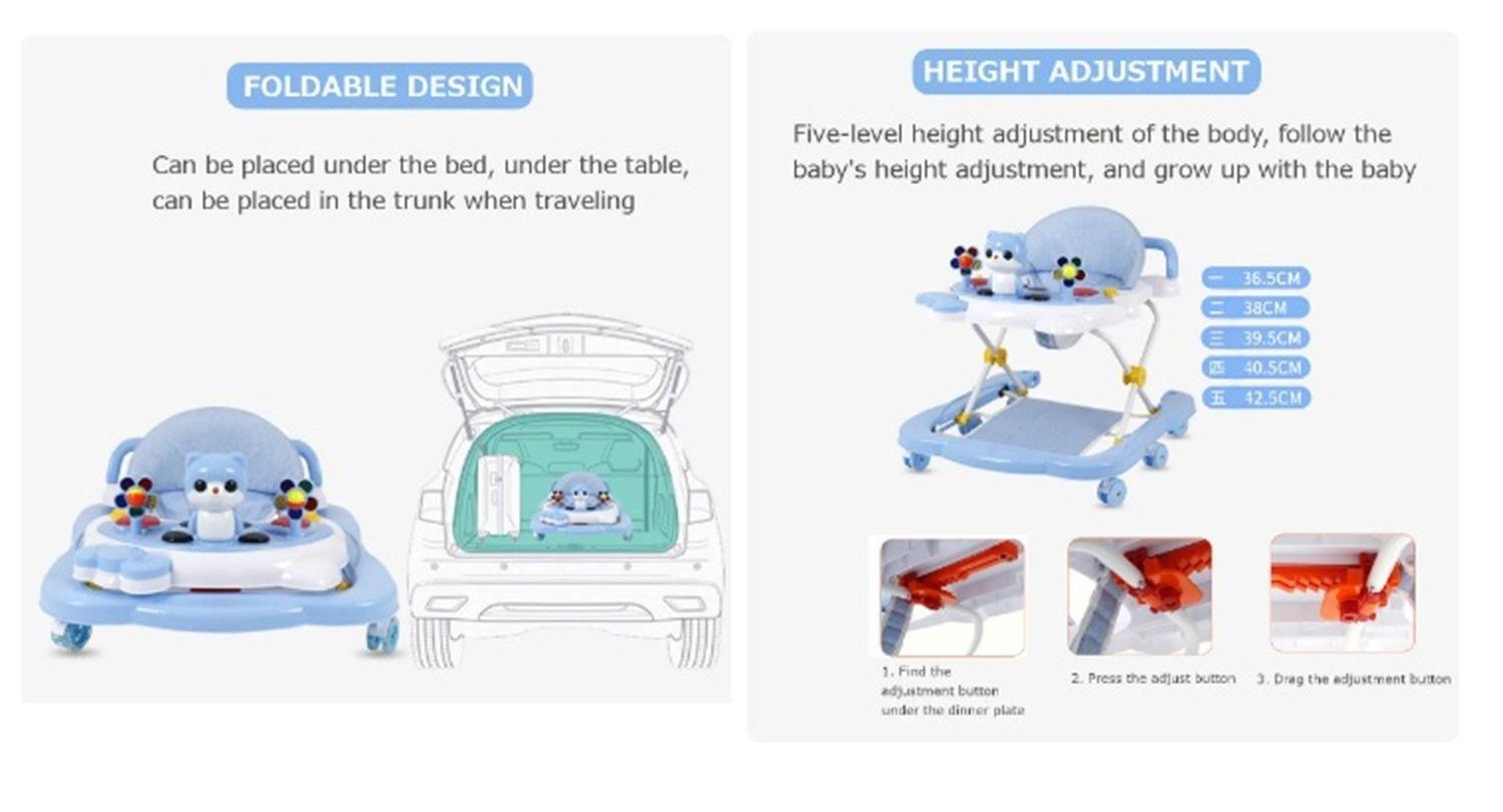 ANDADOR MULTIFUNCIONAL 4 EN 1 PARA NIÑOS COLOR AZUL-2