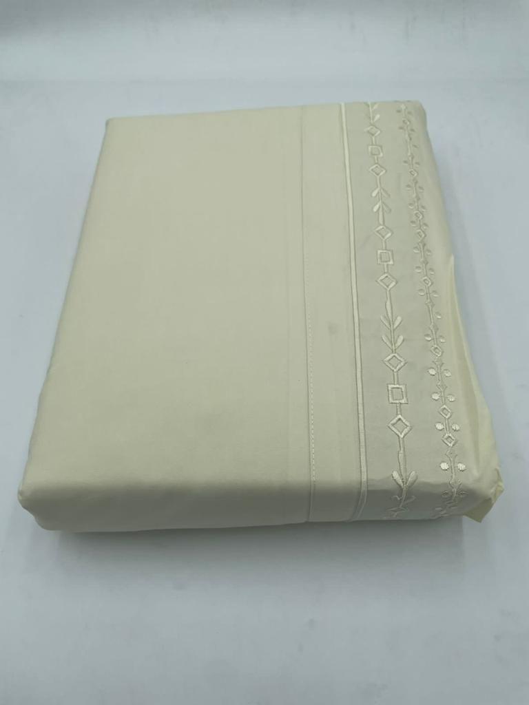 juego de sabana bordada 2p beige-0