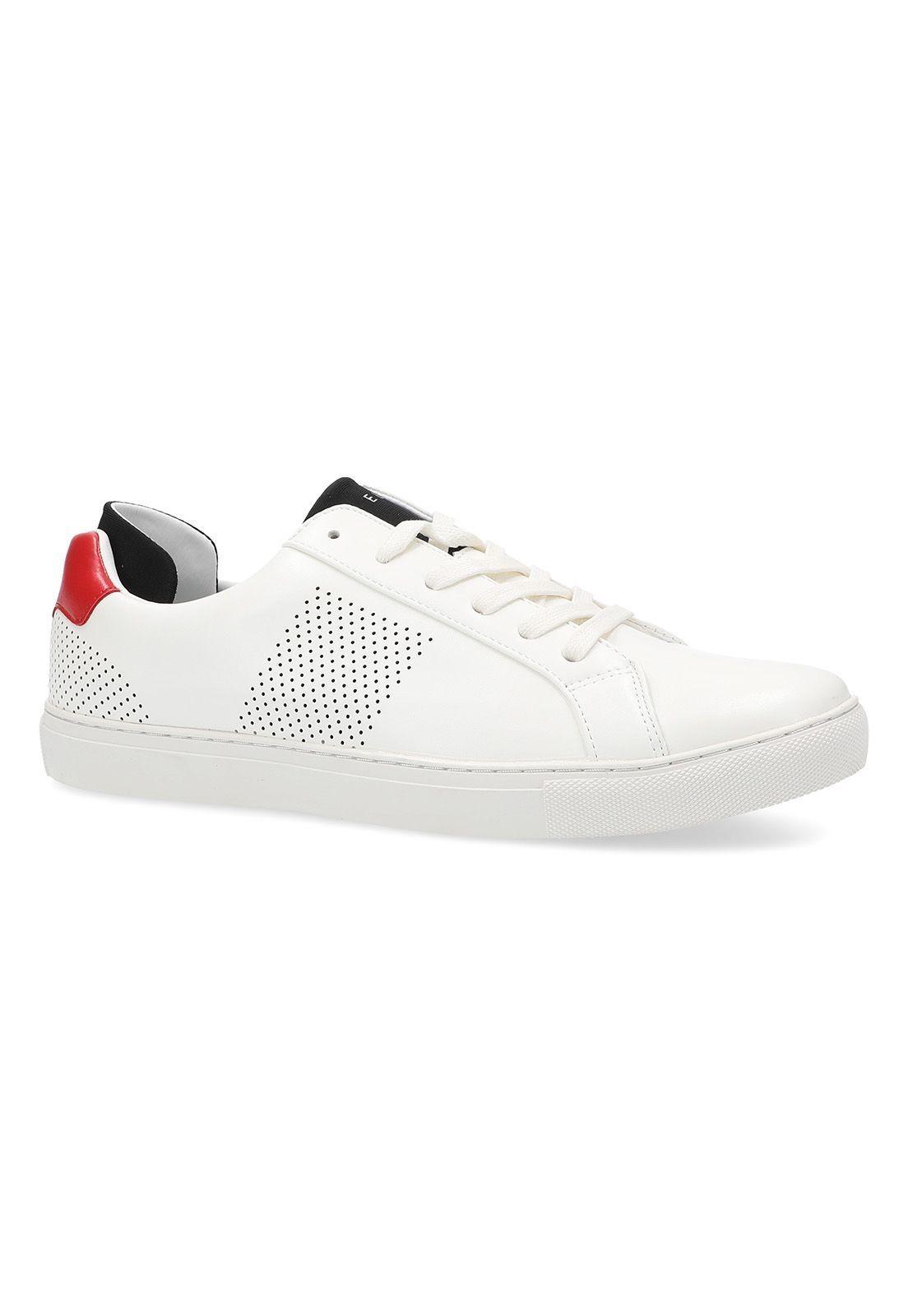 Zapatilla blanca lisa-0