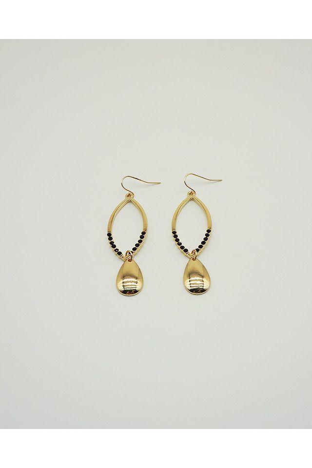 Aro Largo Gota Dorado I-D-0