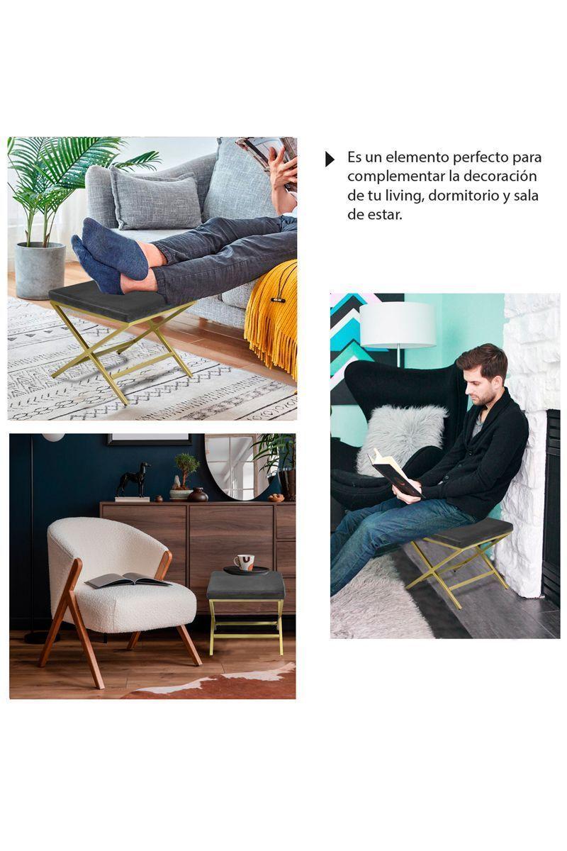 Ottoman Pouf Charles Gris-5
