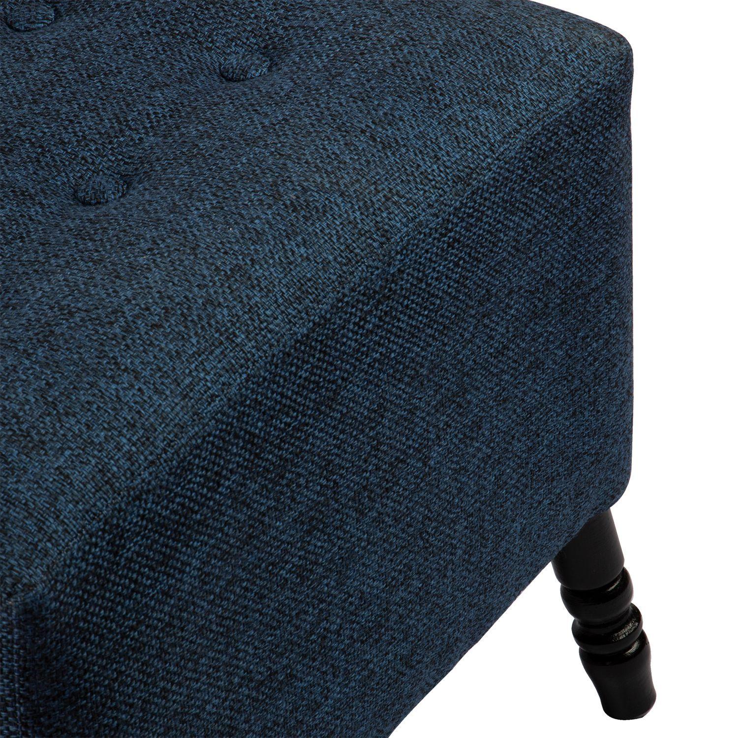 Pouf Alejandro Diseño Azul Omega 54x54x44 cm Máxima Design-5