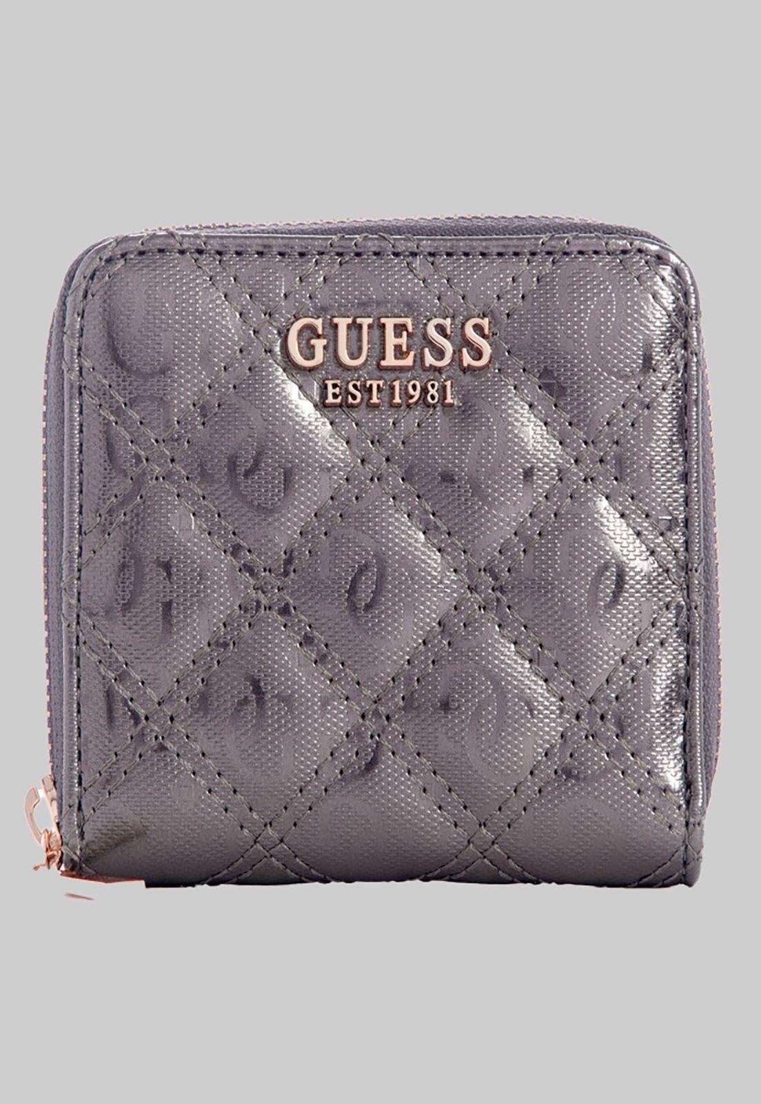 Billetera Gaia Slg Small Zip Around Plata Guess-0