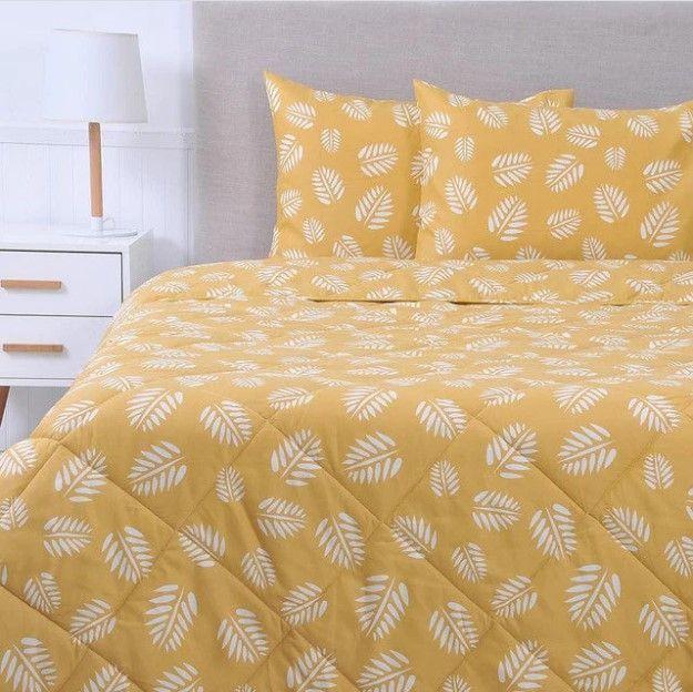 plumón básico estampado 2 plazas -0