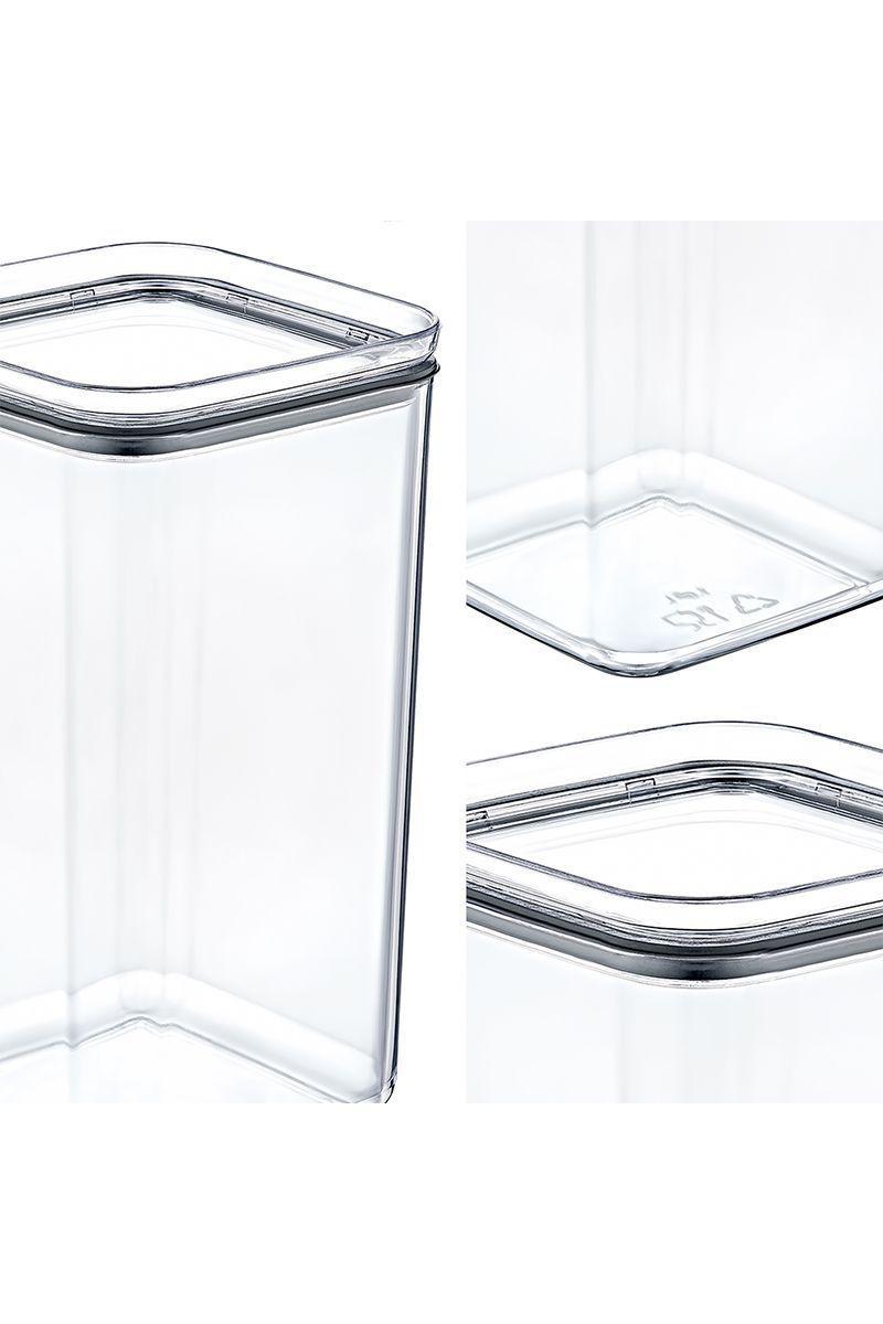 Contenedor Hermético 2 Lt Square Crystal-4