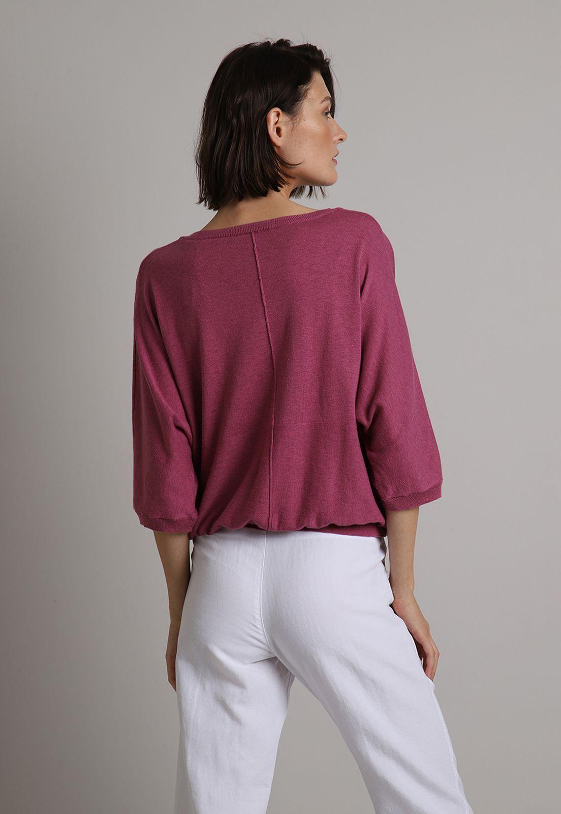 Sweater De Punto Fino Esprit Violeta-1
