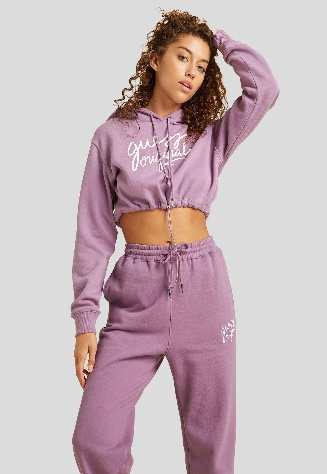 Poleron Go Selena Crop Hoodie G4S4  Guess-0