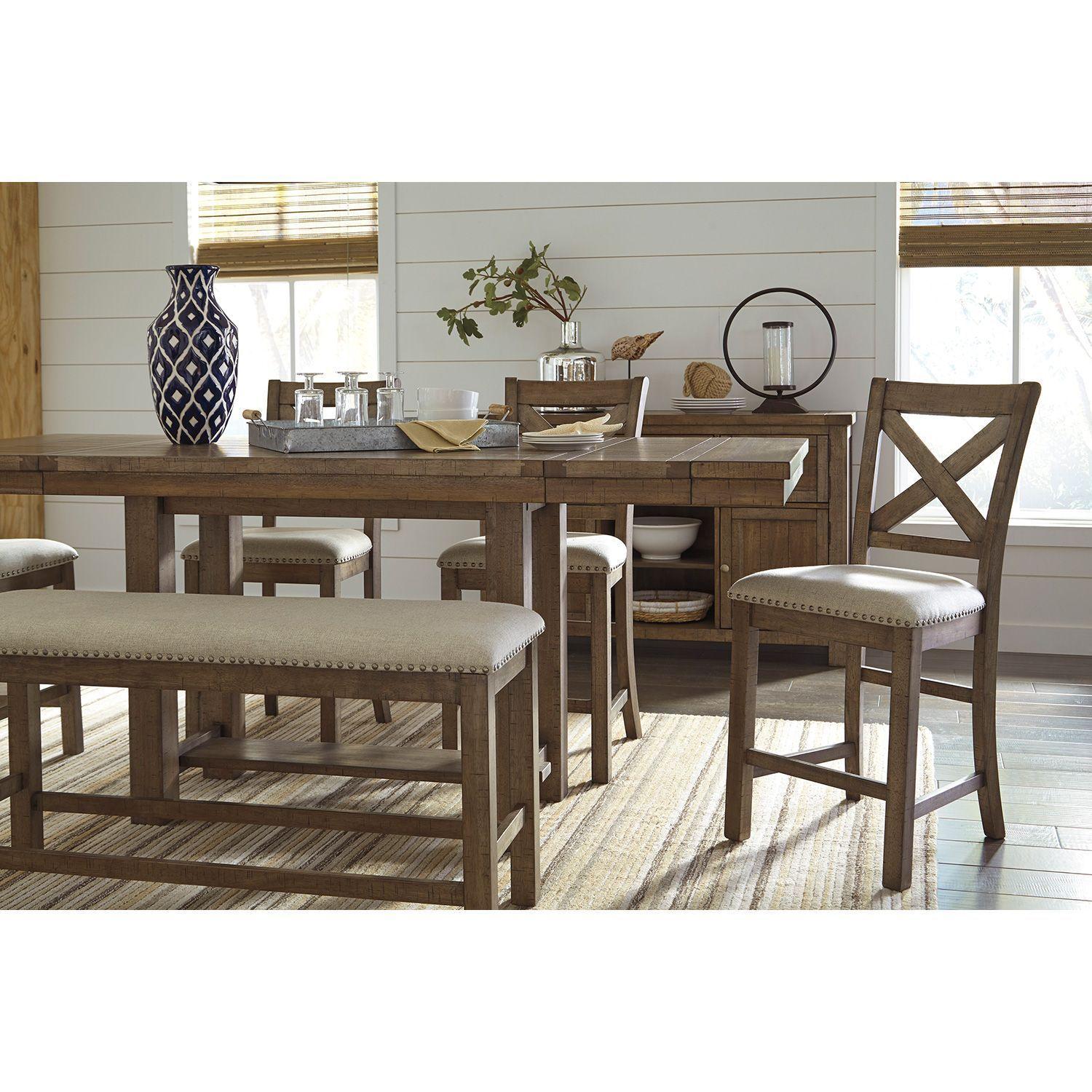 Mesa comedor alta Moriville extensible-2