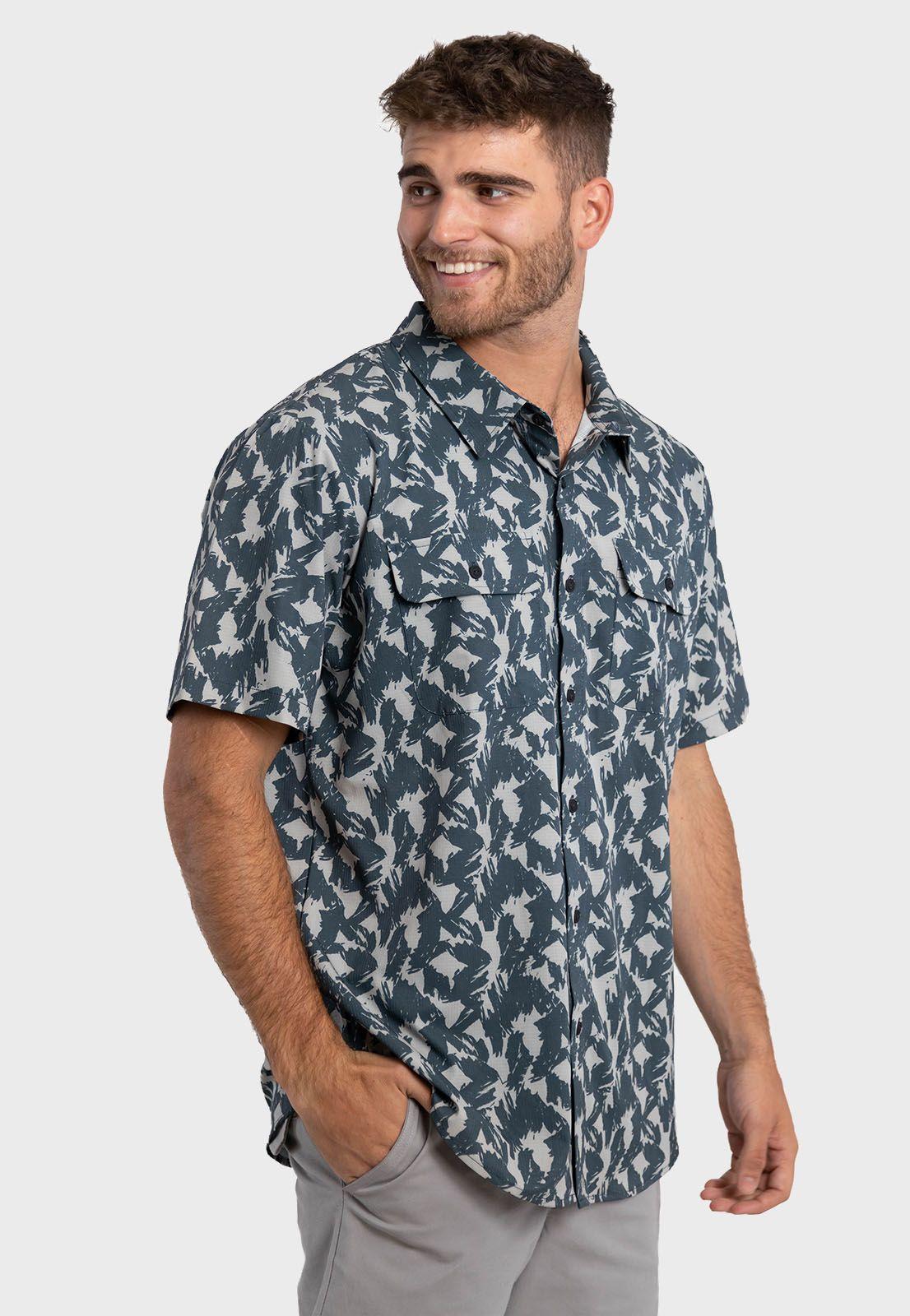 Camisa Guayabera Boatman Gris Falcone -0