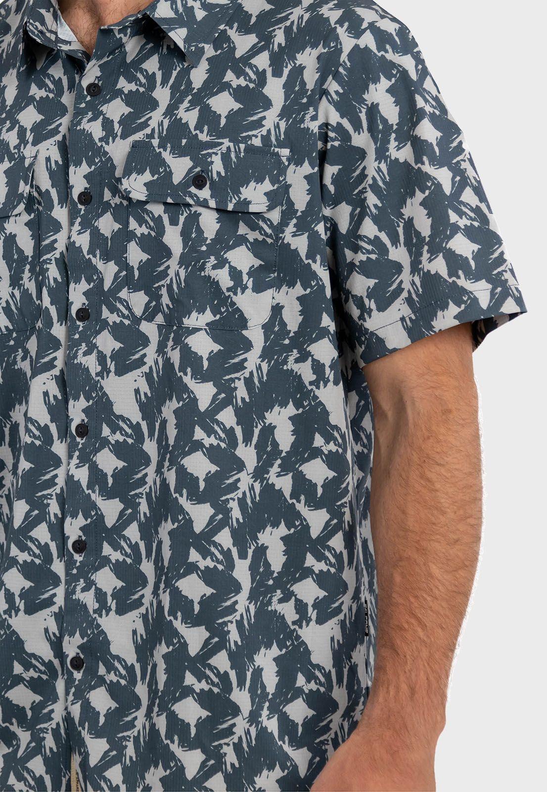 Camisa Guayabera Boatman Gris Falcone -4