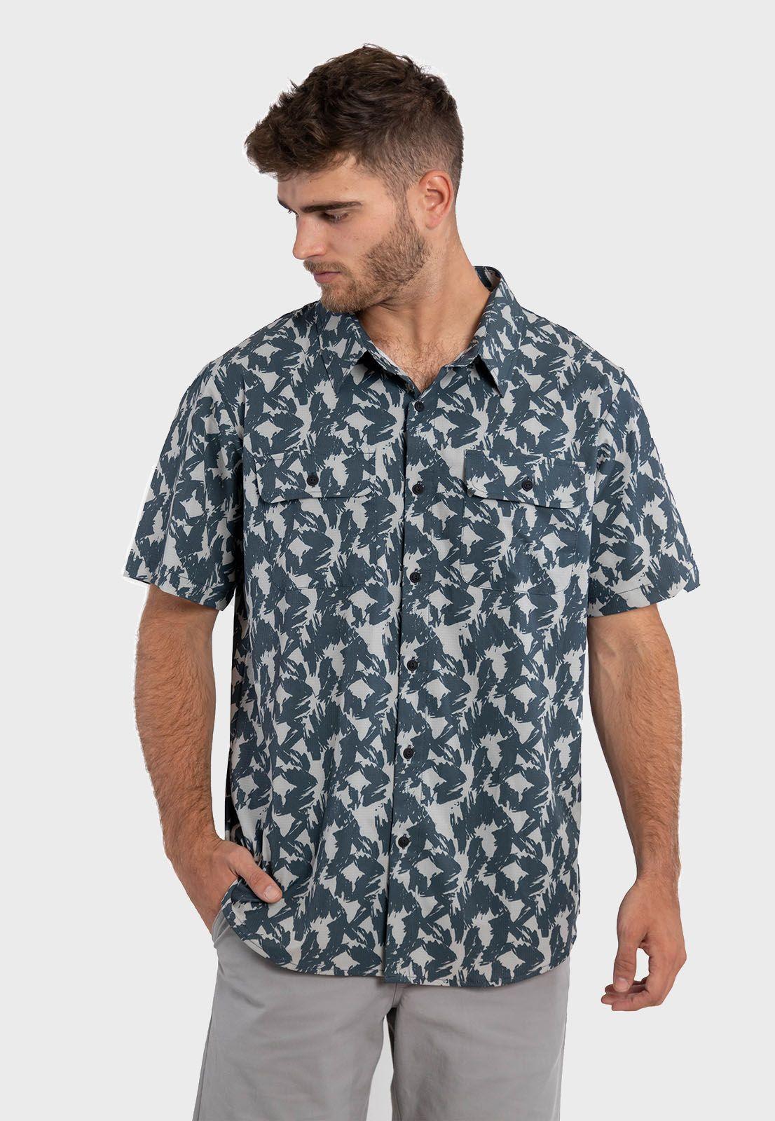 Camisa Guayabera Boatman Gris Falcone -3