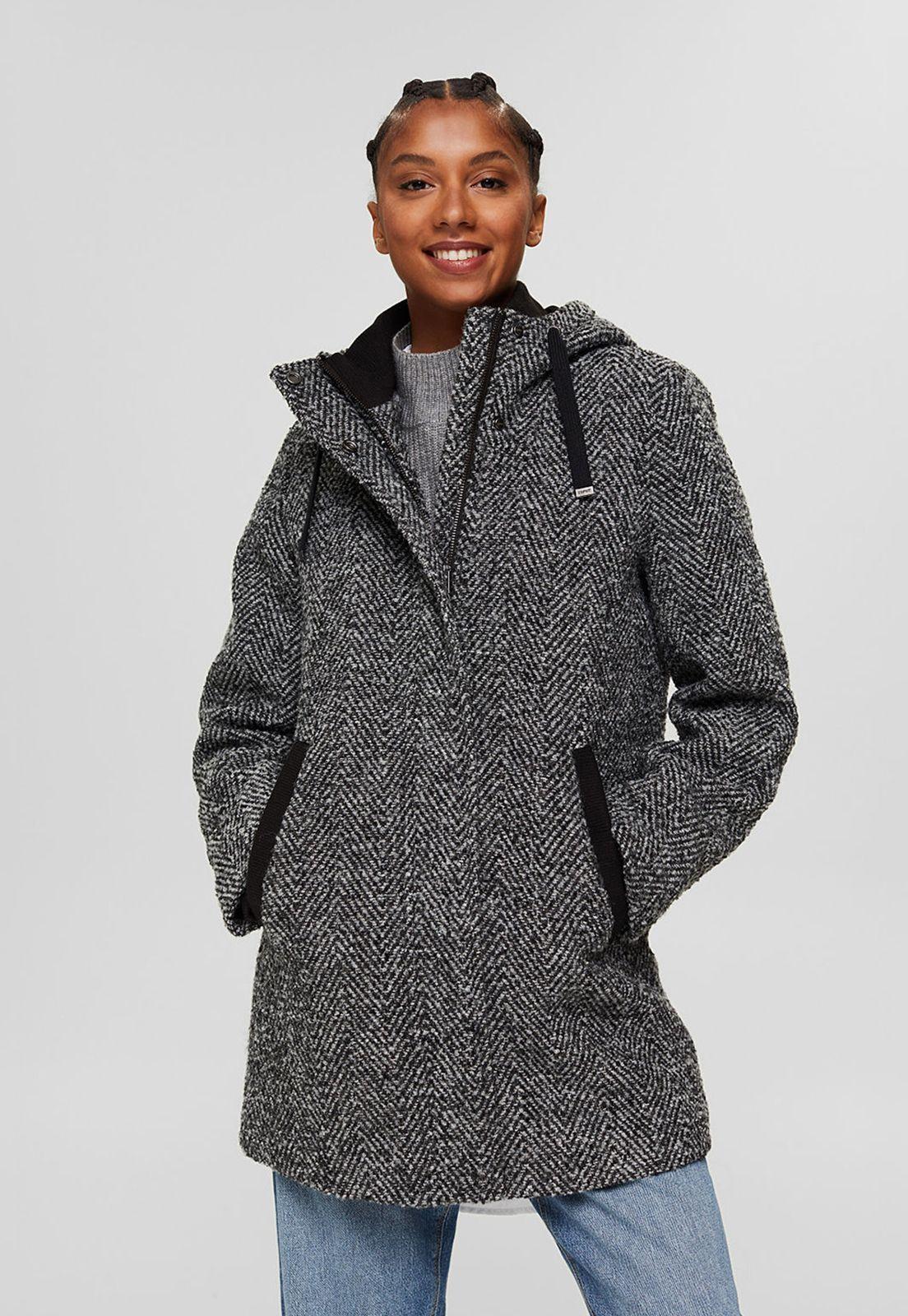 Abrigo Con Capucha Esprit-0