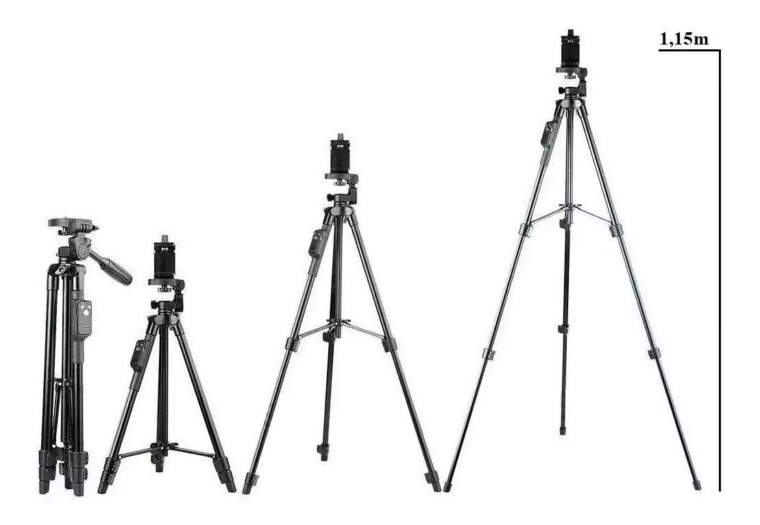 Tripode Celular Tripode Para Camara Fotografia Control 115cm-4