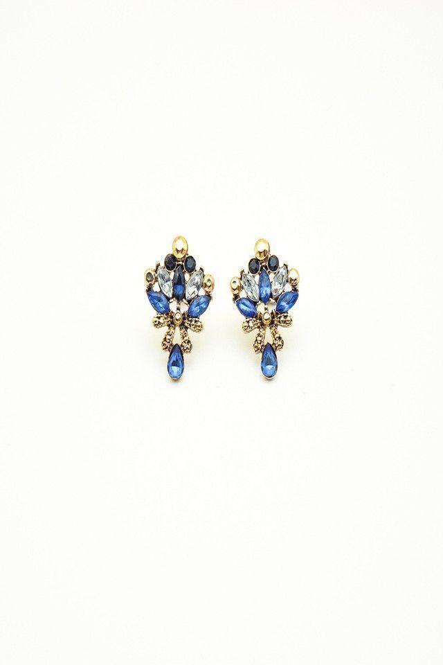 Aros Rinestones Dorado i-D-0